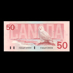 Canada, Banque du Canada, 50 dollars : 1989