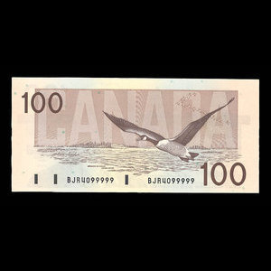 Canada, Banque du Canada, 100 dollars : 1988