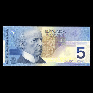 Canada, Banque du Canada, 5 dollars : 2002