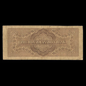 Canada, Royal Canadian Bank, 2 dollars : 26 juillet 1865