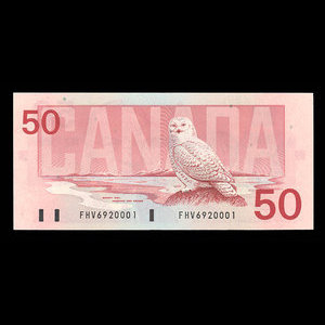 Canada, Banque du Canada, 50 dollars : 1988