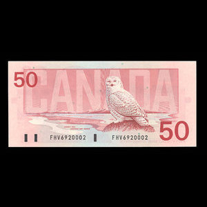 Canada, Banque du Canada, 50 dollars : 1989