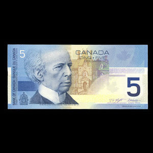 Canada, Banque du Canada, 5 dollars : 2002