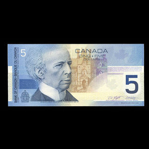 Canada, Banque du Canada, 5 dollars : 2002