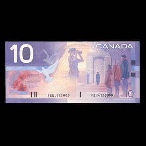 Canada, Banque du Canada, 10 dollars : 2001