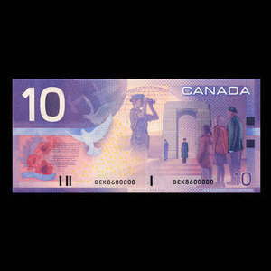 Canada, Banque du Canada, 10 dollars : 2001