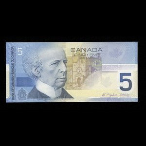 Canada, Banque du Canada, 5 dollars : 2002