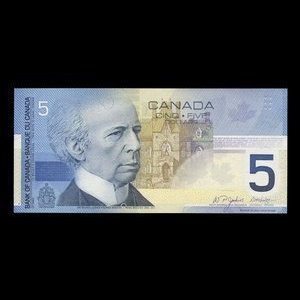 Canada, Banque du Canada, 5 dollars : 2002