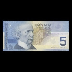 Canada, Banque du Canada, 5 dollars : 2002