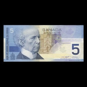 Canada, Banque du Canada, 5 dollars : 2002