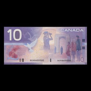 Canada, Banque du Canada, 10 dollars : 2001