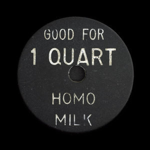 Canada, Union Milk Co. Ltd., 1 pinte de lait homogénéisé :