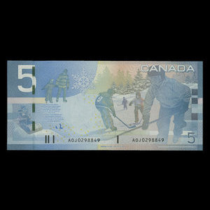 Canada, Banque du Canada, 5 dollars : 2006