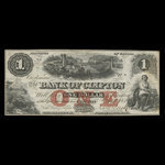 Canada, Bank of Clifton, 1 dollar : 1 octobre 1859