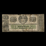 Canada, Commercial Bank of New Brunswick, 1 dollar : 1 novembre 1860