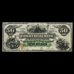 Canada, Commercial Bank of Newfoundland, 50 dollars : 3 janvier 1888