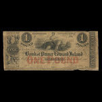 Canada, Bank of Prince Edward Island, 1 livre(anglaise) : 1 janvier 1857