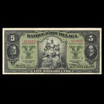 Canada, Banque d'Hochelaga, 5 dollars : 2 janvier 1917