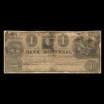 Canada, Banque de Montréal, 1 dollar : 1 janvier 1836