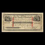 Canada, Banque de Montréal, 4 dollars : 1 avril 1852