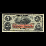 Canada, La Banque Nationale, 5 dollars : 1 février 1897