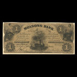 Canada, Molsons Bank, 1 piastre : 1 octobre 1855