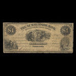 Canada, Summerside Bank of Prince Edward Island, 1 dollar : 2 avril 1866