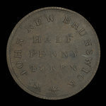 Canada, inconnu, 1/2 penny : 1835