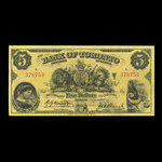 Canada, Bank of Toronto (The), 5 dollars : 2 janvier 1937