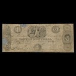 Canada, Banque de Montréal, 1 dollar : 1 juillet 1831