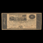 Canada, Bank of Upper Canada (Kingston), 10 dollars : 4 avril 1819