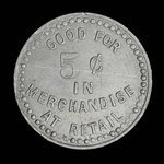 Canada, Raymond Mercantile Co. Ltd., 5 cents : 15 septembre 1944