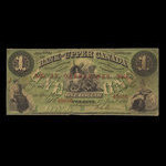 Canada, Bank of Upper Canada (York), 1 dollar : 1 janvier 1861