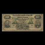 Canada, Molsons Bank, 10 dollars : 2 janvier 1900