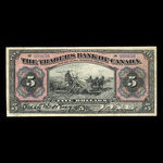 Canada, Traders Bank of Canada, 5 dollars : 1 novembre 1910