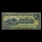 Canada, Northern Crown Bank, 10 dollars : 2 juillet 1914