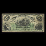 Canada, Union Bank of Canada (The), 20 dollars : 1 juillet 1912