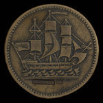 Canada, inconnu, 1/2 penny : 1835