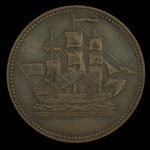 Canada, inconnu, 1/2 penny : 1835