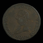 Canada, inconnu, 1/2 penny : 1814