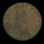 Canada, inconnu, 1/2 penny : 1815