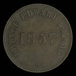 Canada, George Davies, 1/2 penny : 1857