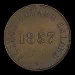 Canada, George Davies, 1/2 penny : 1857