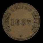 Canada, George Davies, 1/2 penny : 1857