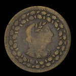 Canada, inconnu, 1/2 penny : 1812