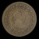 Canada, inconnu, 1/2 penny : 1812