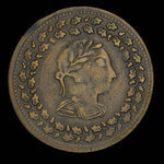 Canada, inconnu, 1/2 penny : 1812