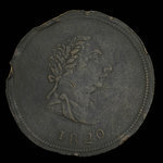 Canada, inconnu, 1/2 penny : 1820