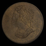 Canada, inconnu, 1/2 penny : 1820