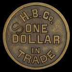 Canada, Compagnie de la Baie d'Hudson, 1 dollar :